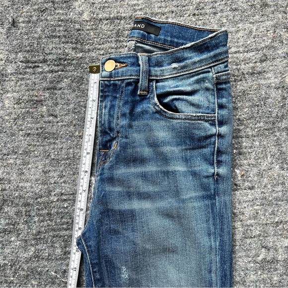 NWOT J.Brand Skinny Jeans, distressed, cropped, high waist CUT 12677 Sz 24 - Picture 9 of 12